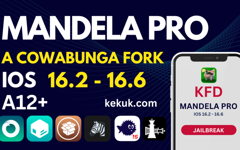 Mandela Pro Cowabunga iOS 16.2 to iOS 16.6 Jailbreak Exploit KFD