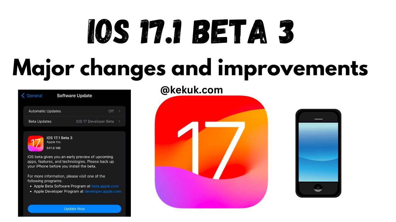 iOS 17.1 release