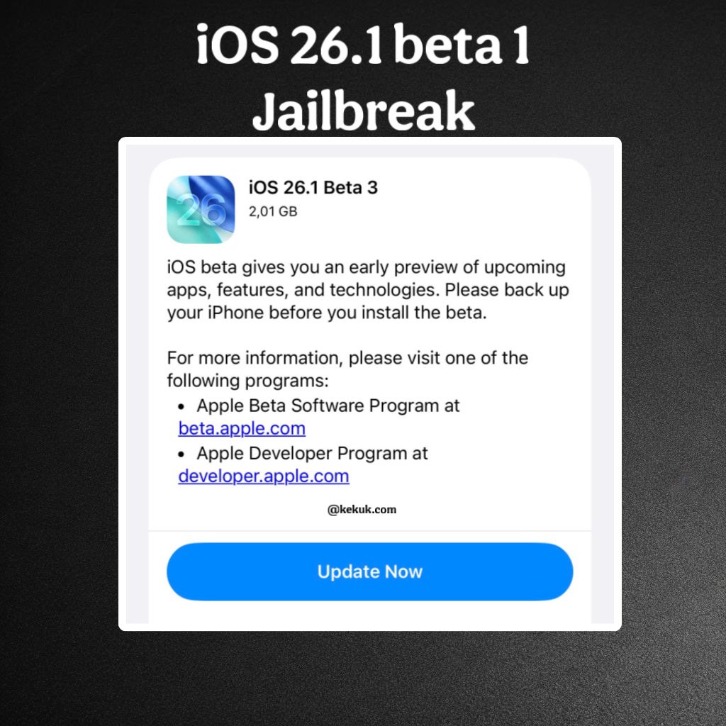 jailbreaking iOS 26.1 beta 3, covering the status of current tools, recommended tweaks, alternatives to jailbreaking, and essential preparation for future jailbreaks.